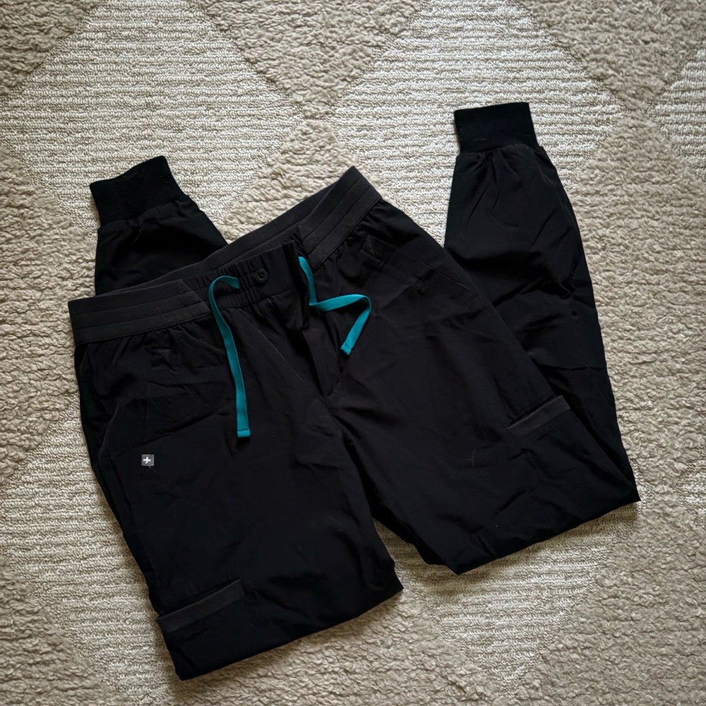Figs Black Technical Jogger scrub Pants